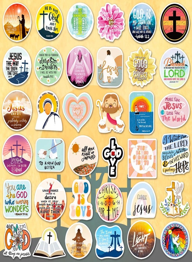 WAKEMOODEI 400PCS Christian Stickers, Jesus Bible Verse Stickers for Journaling Religious Motivational Quote Sticker Pack God Christian Gifts for Women Adults - Image 2